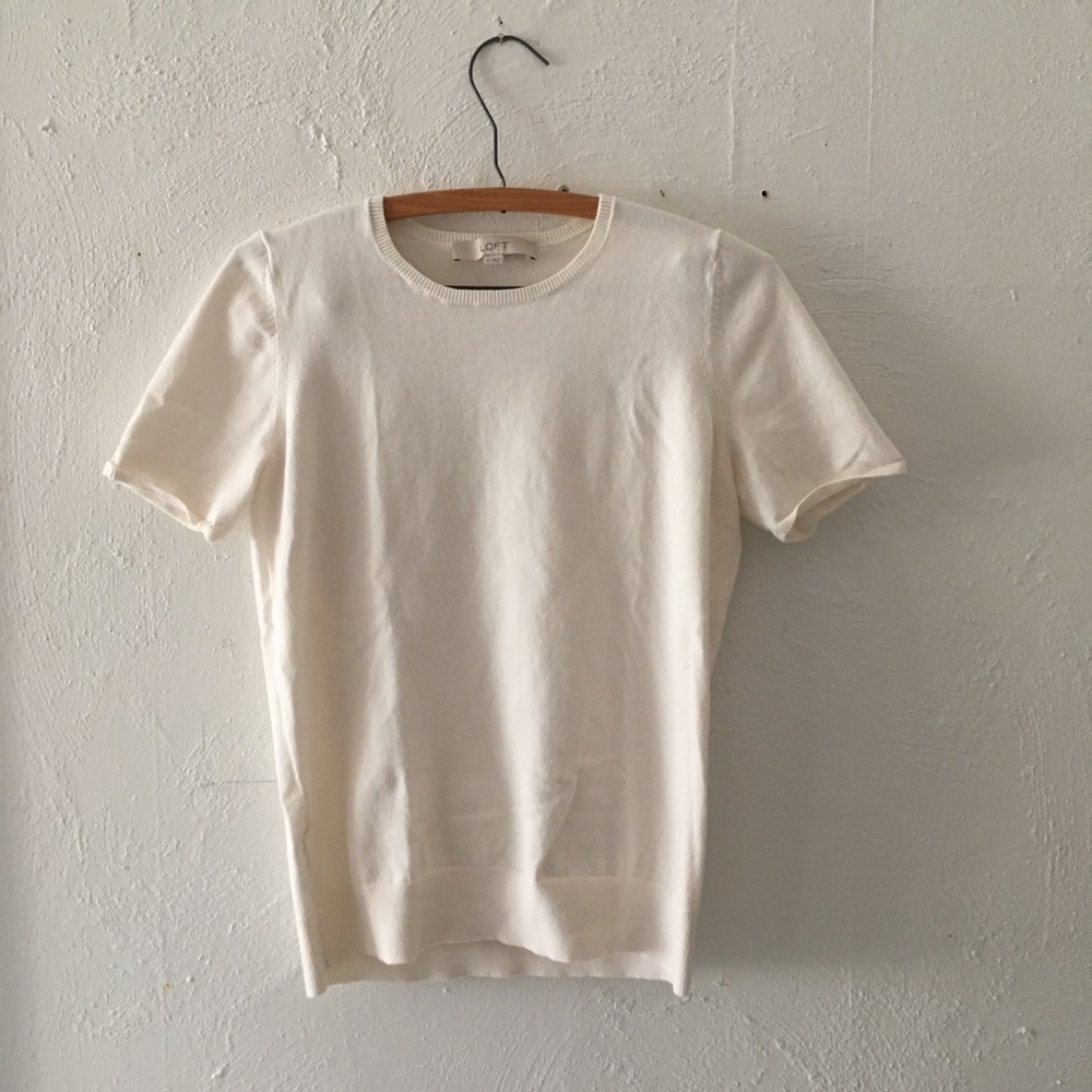 Loft Cream Sweater Tee